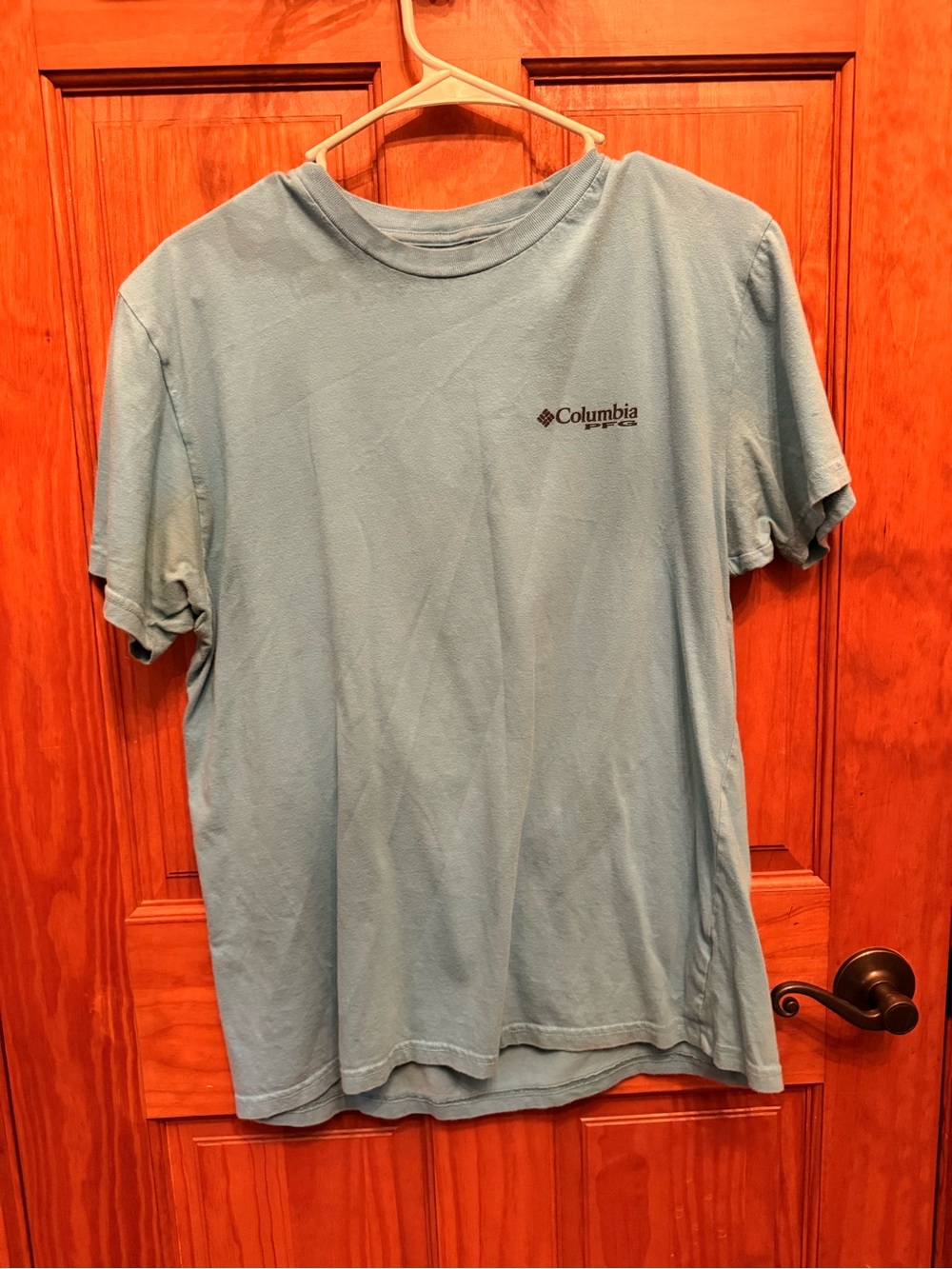 Columbia Light Blue Short Sleeve Logo Tee